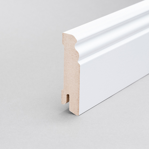 Thumbnail - Sockelleiste, Länge: 244 cm, altdeutsch/klassisch, weiß - weiss