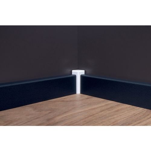 Thumbnail - Sockelleiste, Länge: 240 cm, kubisch/modern, dunkelgrau