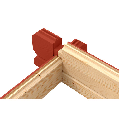 Mr. GARDENER Gartenhaus »England«, Holz, BxHxT: 424,6 x 245 x 445 cm (Außenmaße) - rot |  Fichte  |  10,44 m²