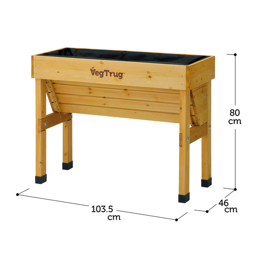 Thumbnail - VegTrug Hochbeet »Wall Hugger«, Natur, LxBxH: 100 x 103 x 80 cm