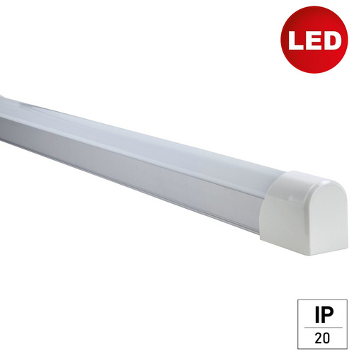 E2 Weiss Möbelleuchte, Led Lichtleiste, Unterbauleuchte Base S 10W Neutral 4000K Aluminium 60Cm - Image 2