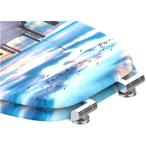 Thumbnail - Sanilo WC-Sitz »Sunset«, mit Absenkautomatik Sunset, Bunt, Oval