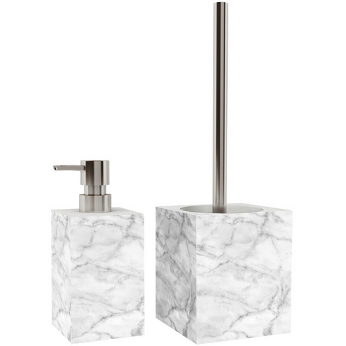 Sanilo Seifenspender »Marmor«, 165 mm - 70 mm, Grau, Rechteckig