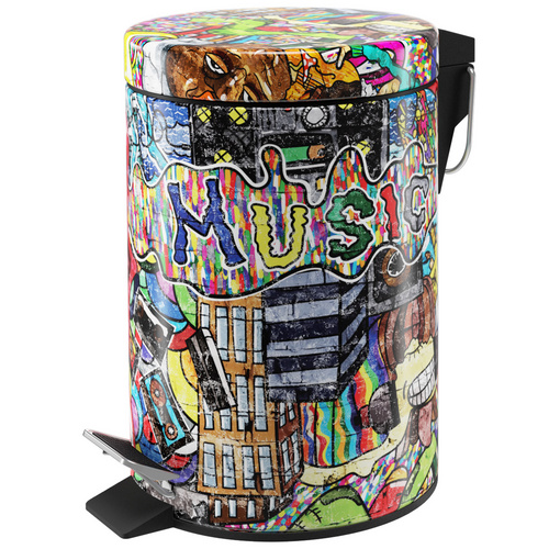 Sanilo Kosmetikeimer »Graffiti«, 3,0L, Rot, Rund