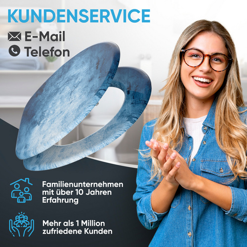 Thumbnail - Sanilo WC-Sitz »Solium«, WC Sitz mit Absenkautomatik Solium, Blau, Oval