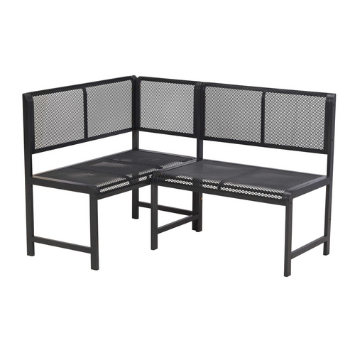 MERXX Eckbank »Elos«, BxHxL: 98 x 91 x 50 cm, max. Belastung: 240 kg - grau
