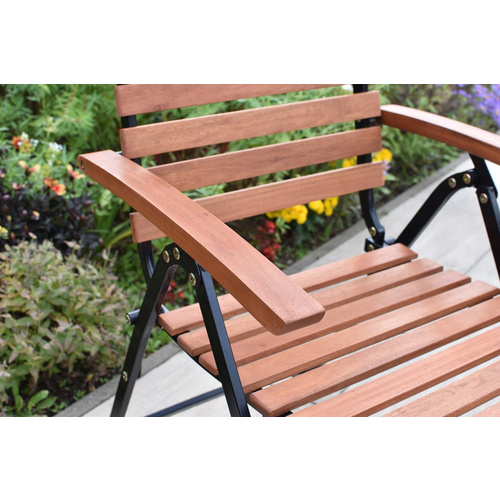 Thumbnail - MERXX Gartenmöbelset »Schlossgarten«, 4 Sitzplätze, Eukalyptusholz - schwarz