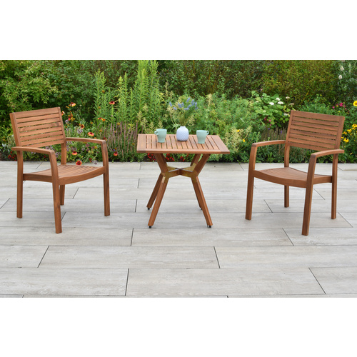 Thumbnail - MERXX Balkonset »Batavia«, 3 tlg., 2 Sitzplätze, Akazie - braun