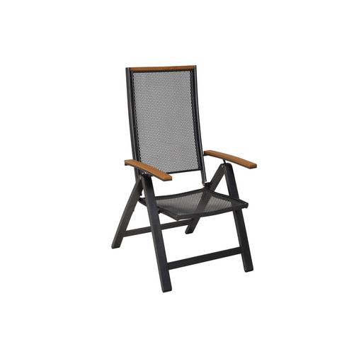 MERXX Gartenmöbel-Diningset »Itanos«, 5 tlg., 4 Sitzplätze, Aluminium - grau