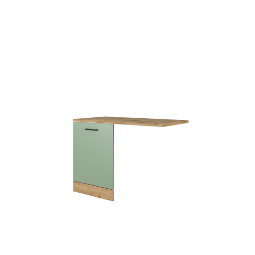 Flex-Well Geschirrspüler-Paket »Cara«, BxHxT: 110 x 85 x 60 cm, Dekor: Schilfgrün matt / Artisan Eiche - gruen