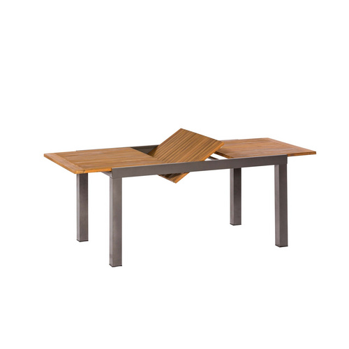 Thumbnail - MERXX Gartenmöbelset »Santorin«, 6 Sitzplätze, Aluminium/Akazienholz - grau