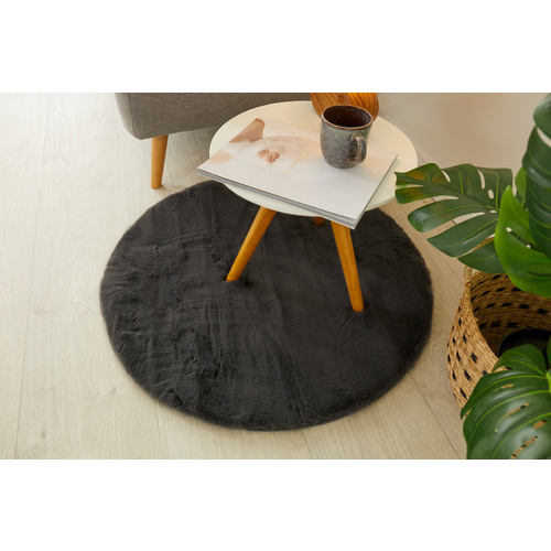 Thumbnail - LUXORLIVING Teppich »Loano rund«, 80 cm, rund, anthrazit - grau