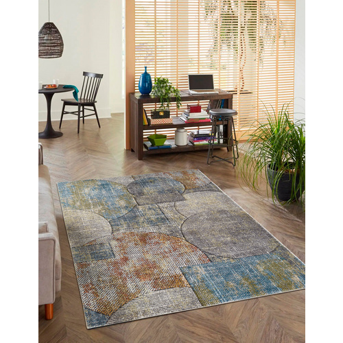 Thumbnail - LUXORLIVING Teppich »Torrent«, 120x170 cm, blau-multi - grau