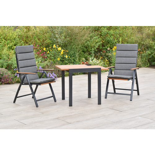 Thumbnail - MERXX Balkonset »Athos«, 3 tlg., 2 Sitzplätze, Aluminium - braun