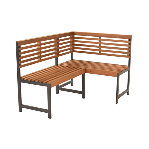 MERXX Eckbank, BxHxL: 140 x 91 x 100 cm, max. Belastung 240 kg - grau