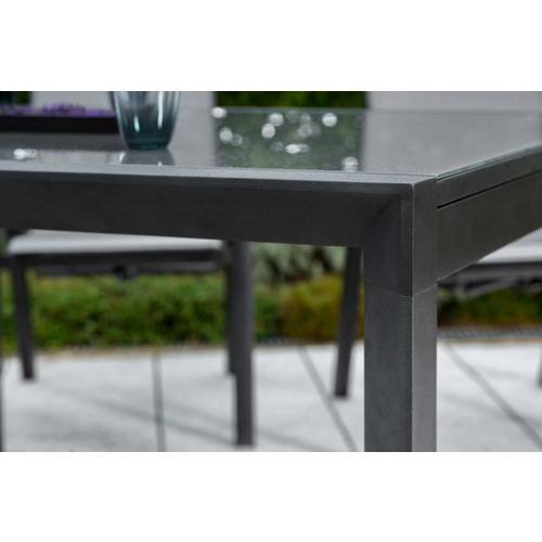 Thumbnail - MERXX Ausziehtisch »Trivero«, BxHxT: 200 x 75 x 110 cm, Tischplatte: Sicherheitsglas - grau