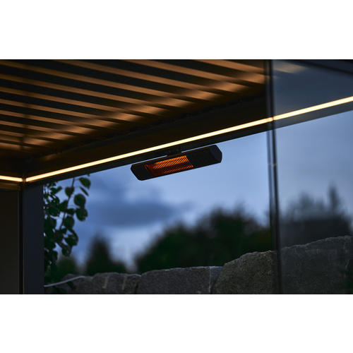 BIOHORT Heizstrahler, BxHxT: 70 x 10 x 14 cm, schwarz