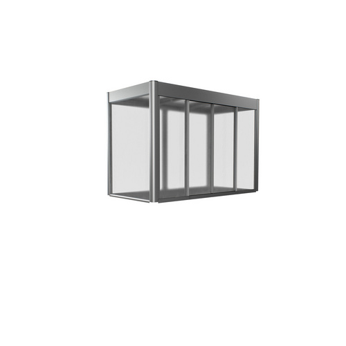 BIOHORT Gewächshaus-Aufsatz »Florentina«, BxHxT: 202x 103 x 136 cm, quarzgrau-metallic