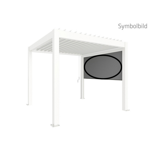 BIOHORT Pergola-Sonnenrollo, Gr. 3,5m, BxHxT: 327 x 235 x 10 cm, weiß - weiss