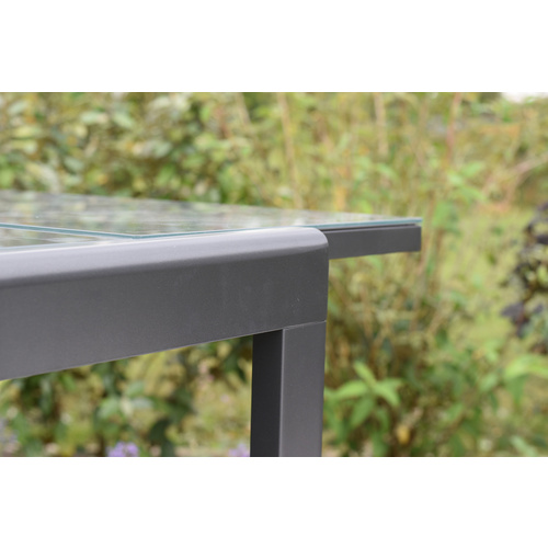 Thumbnail - MERXX Ausziehtisch »Semi«, BxHxT: 70 x 75,5 x 80 cm, Tischplatte: Sicherheitsglas - schwarz