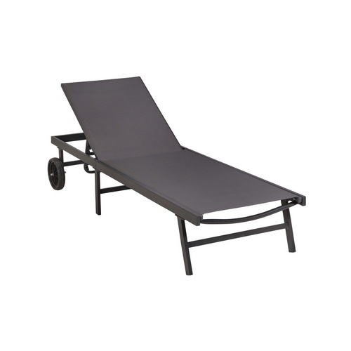 MERXX Gartenliege »Tessin«, LxB: 201 x 64,5 cm, max. Belastung: 100 kg - grau