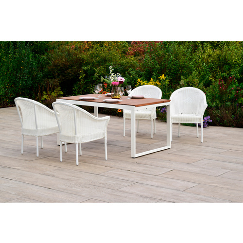 Thumbnail - MERXX Gartenmöbel-Diningset »Bamberg«, 5 tlg.,  4 Sitzplätze, Aluminium - weiss