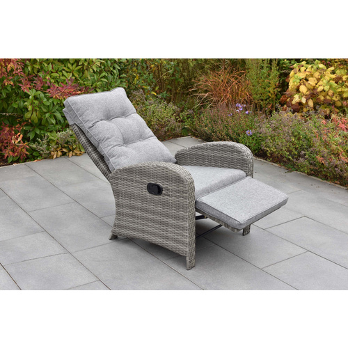 Thumbnail - MERXX Gartensessel, Komfortsessel, max. Belastung: 100 kg - grau