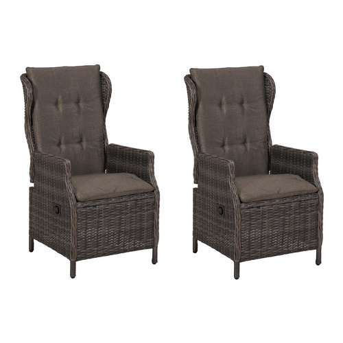 MERXX Gartensessel "Saviano" Set, 2 Stk. tlg. Rückenlehne verstellbar durch Gasdruckfeder