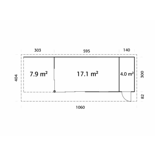 Thumbnail - PALMAKO Gartenhaus »Andrea« - natur