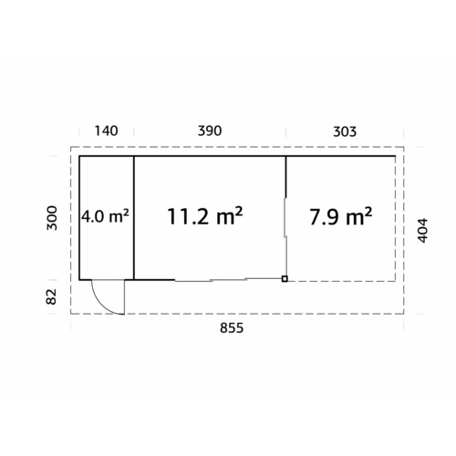 Thumbnail - PALMAKO Gartenhaus »Andrea« - natur