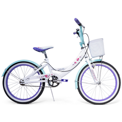 Thumbnail - Kinderfahrrad »Girly Girl«, Weiß, 20 Zoll - lila - Größe 20 Zoll