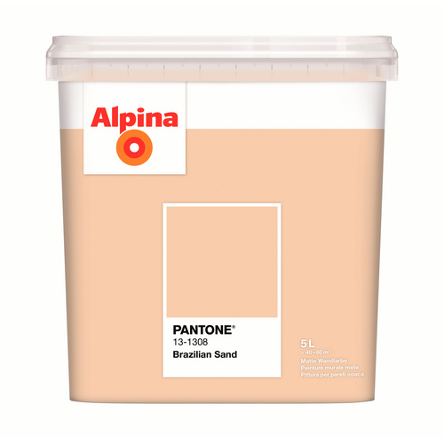 Image of ALPINA Wandfarbe »PANTONE«, Brazilian Sand, matt, 5 l - beige