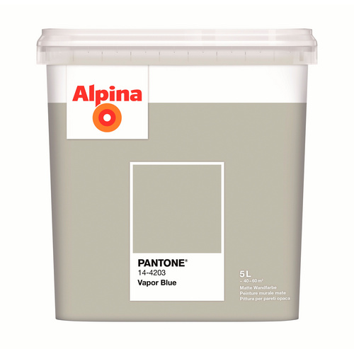 Image of ALPINA Wandfarbe »PANTONE«, Vapor Blue, matt, 5 l - grau