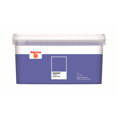 Image of ALPINA Wandfarbe »PANTONE«, Amparo Blue, matt, 1 l - blau