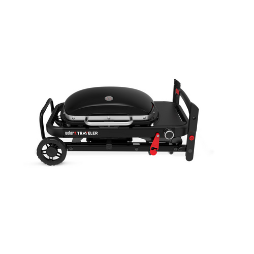Image of WEBER Gasgrill, Traveler Compact, 1 Brenner, inkl. Rollwagen - schwarz