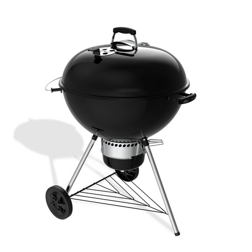WEBER Holzkohlegrill, emailliert, schwarz
