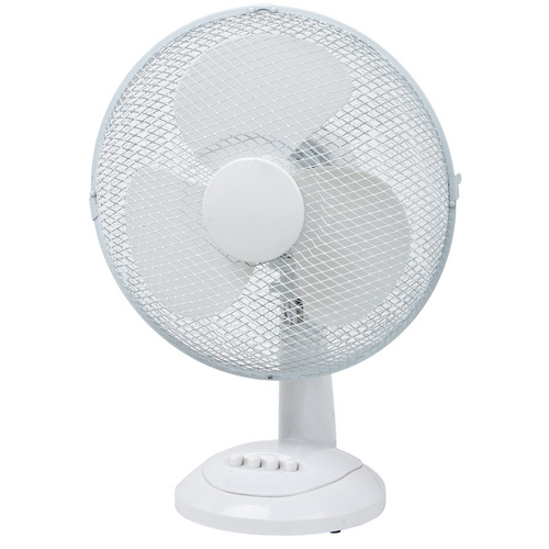 CASAYA Tischventilator, 30 W, Ø: 30 cm, 3 Stufen, oszillierend - weiss
