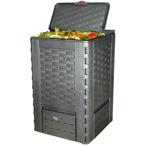 Thermoquick Komposter »Thermoquick«, 400 l, Rattan Optik, anthrazit - grau