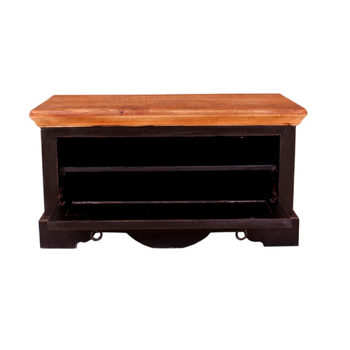 Thumbnail - SIT Schuhschrank »CORSICA«, Mangoholz/Mdf, 1-türig - schwarz