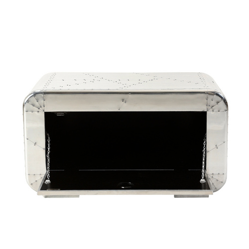 Thumbnail - SIT Schuhschrank »AIRMAN«, Mangoholz/Mdf/Alu, 1-türig - silberfarben