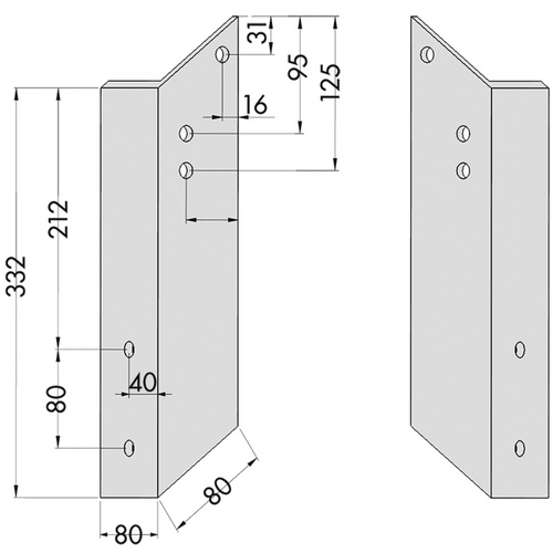CASAYA Zubehör »Casaya«, Anthrazit, Aluminium - grau