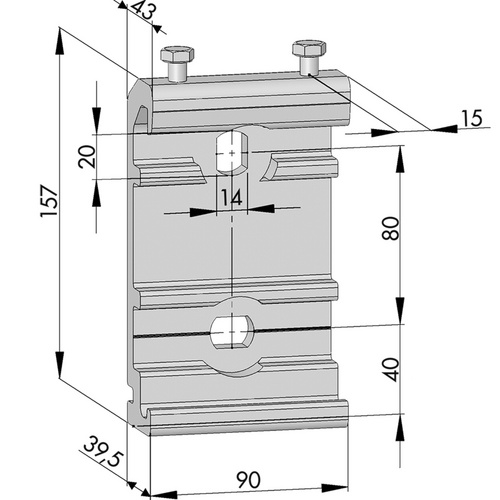 CASAYA Zubehör »Casaya«, Anthrazit, Aluminium - grau