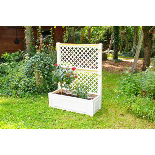 Khw Weiß Spalier Pflanzkasten Groß 100 Cm Mit Spalier von Baur - Image 3