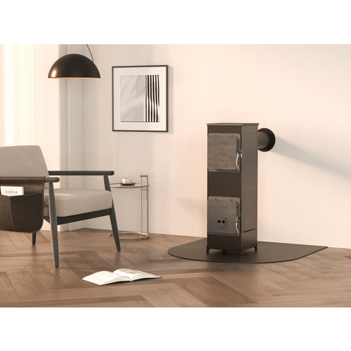 Image of accente Werkstattofen »NIVO Classic «, BxH: 29 x 92 cm, 6 kW, Stahl / Gusseisen - schwarz