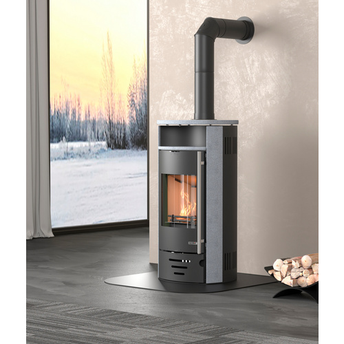 Image of accente Ofen »CASABLANCA 4.0 GTS«, BxH: 53 x 112,6 cm, Granitstein - grau