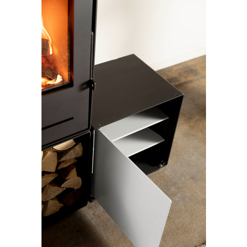 FIREFIX® T&uuml;r und B&ouml;den f&uuml;r quadratische Box Ofen Nele, Dusty White - weiss