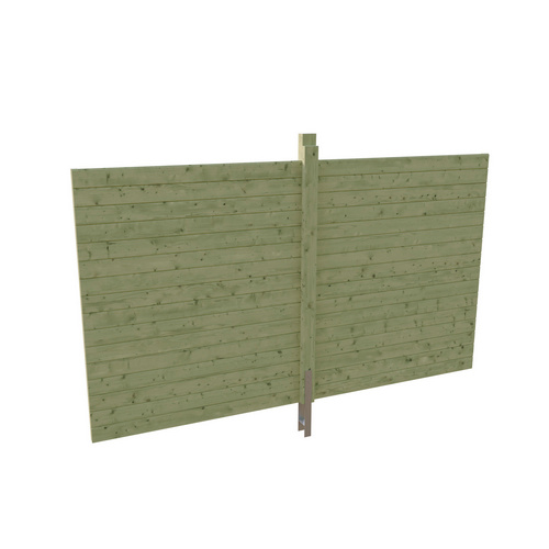 SKANHOLZ Carport-Rückwand, 363 x 12 cm, Grün, Holzart: Fichte - gruen