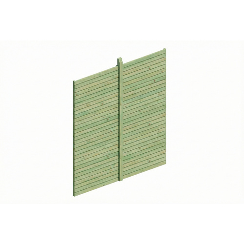 SKANHOLZ Carport-Rückwand, 363 x 12 cm, Grün, Holzart: Fichte - gruen