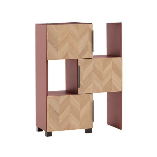 SCHILDMEYER Schiebe-Regal »Piazza«, (BxHxT): 47 x 101,6 x 34,7 cm, Mauve - braun
