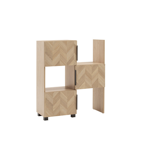 SCHILDMEYER Schiebe-Regal »Piazza«, (BxHxT): 47 x 101,6 x 34,7 cm, Eiche hell - braun